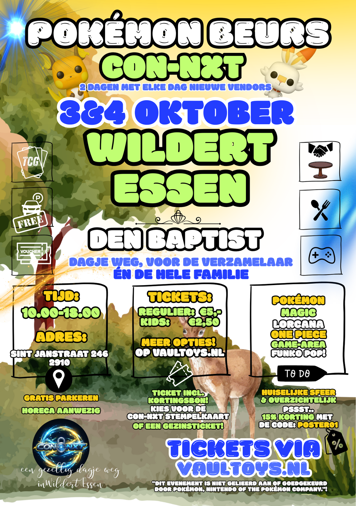 Ticket - Con-NXT Pokemon Beurs - Essen