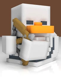 Minecraft Tubbz PVC Figure Skeleton 1st Edition