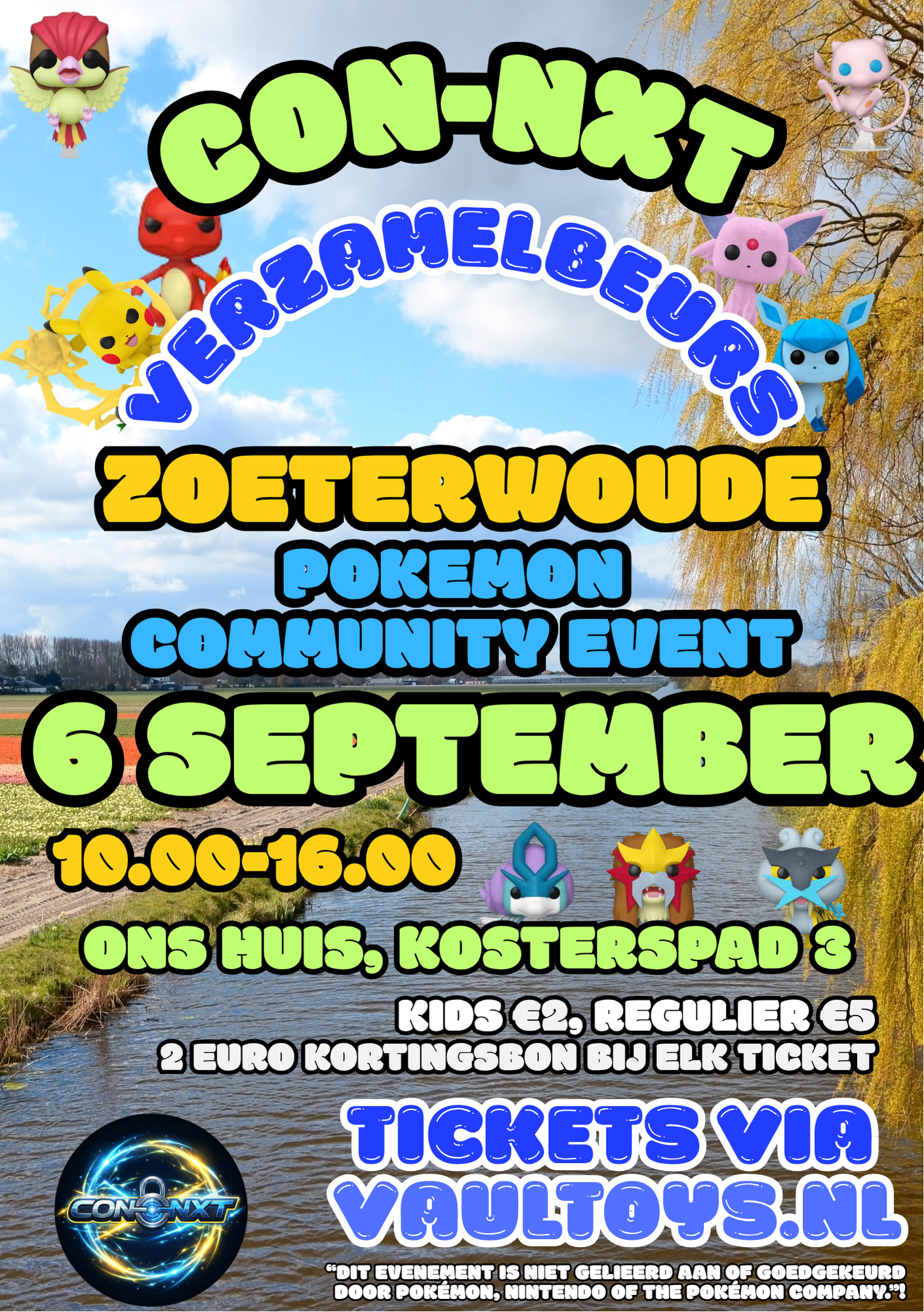 Tickets - 6 September - Con-NXT Pokemon Beurs - Zoeterwoude